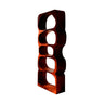 Serava Sculpted Solid Wood Bathroom Display Shelf Mahogany - Timberustic Bathroom Display Shelf
