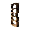 Serava Sculpted Solid Wood Bathroom Display Shelf Natural Oak - Timberustic Bathroom Display Shelf