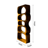 Serava Sculpted Solid Wood Bathroom Display Shelf - Timberustic Bathroom Display Shelf