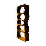 Serava Sculpted Solid Wood Bathroom Display Shelf Teak - Timberustic Bathroom Display Shelf