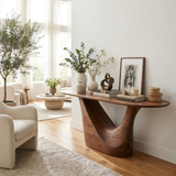 Seravelle Sculpted Solid Wood Console Table - Timberustic Console Table