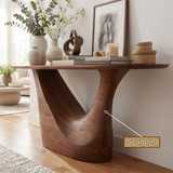 Seravelle Sculpted Solid Wood Console Table - Timberustic Console Table