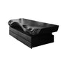 Seravik Live Edge Solid Wood Floating Bathroom Vanity with Drawers Black - Timberustic Floating Bathroom Vanity With Drawers