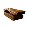 Seravik Live Edge Solid Wood Floating Bathroom Vanity with Drawers Brown - Timberustic Floating Bathroom Vanity With Drawers