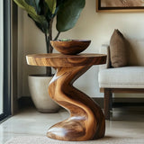 Seravon Handcrafted Solid Wood Side Table SPA825813 - Timberustic Side Table