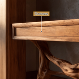 Seravorn Sculpted Solid Wood Console Table SPA957422