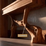Seravorn Sculpted Solid Wood Console Table SPA957422