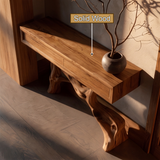 Seravorn Sculpted Solid Wood Console Table SPA957422