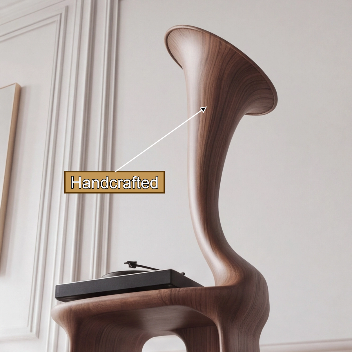 Seravyn Handcrafted Solid Wood Record Player Stand SPA551215 - Timberustic Record Player Stand With Storage