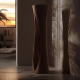 Seravyn Sculpted Curved Integrated LED Wood Floor Lamp - Timberustic Floor Lamp