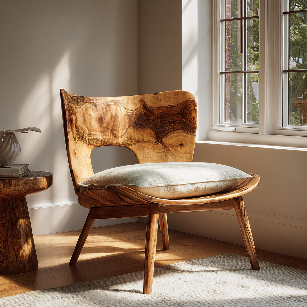 Seren Arc Solid Wood Lounge Chair - Timberustic Lounge Chair