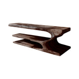 Seren Fold Live Edge Solid Wood Shoe Rack Dark Walnut - Timberustic Shoe Rack