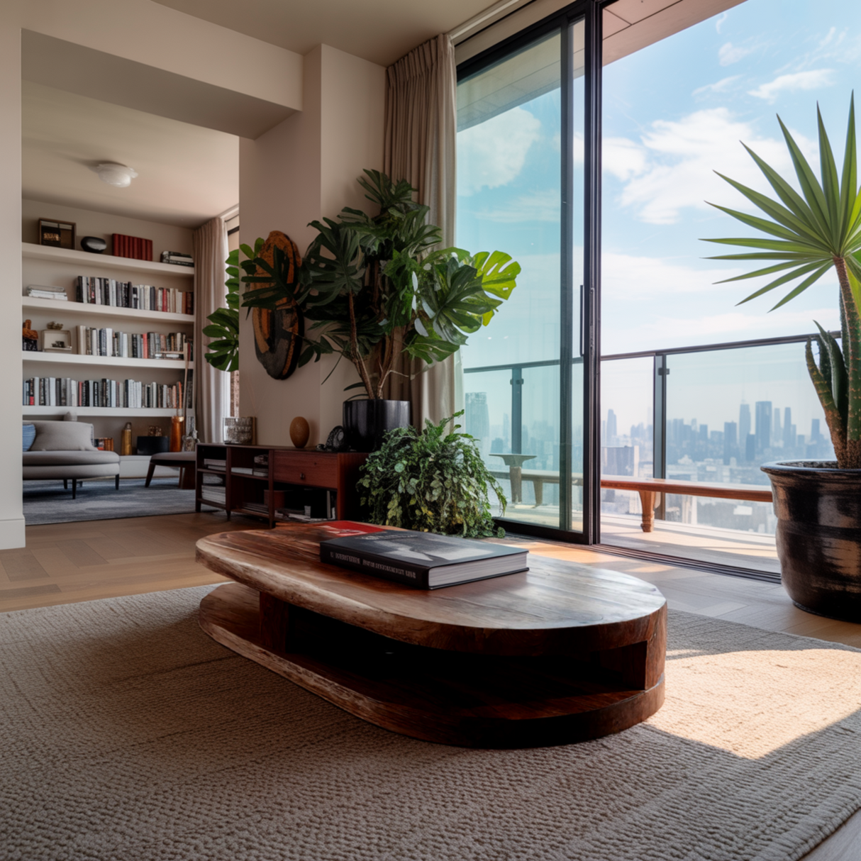 Seren Hollow Solid Wood Coffee Table