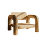 Seren Rest Solid Wood Lounge Chair Natural Oak - Timberustic Lounge Chair