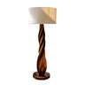 Seren Twist Sculpted Solid Wood Floor Lamp