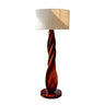 Seren Twist Sculpted Solid Wood Floor Lamp