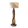 Seren Twist Sculpted Solid Wood Floor Lamp