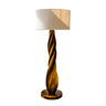Seren Twist Sculpted Solid Wood Floor Lamp