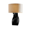 Seren Twist Sculpted Solid Wood Table Lamp