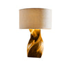 Seren Twist Sculpted Solid Wood Table Lamp