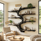 Shadowgrove Handcrafted Solid Wood Tree Bookshelf