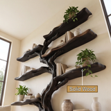 Shadowgrove Handcrafted Solid Wood Tree Bookshelf