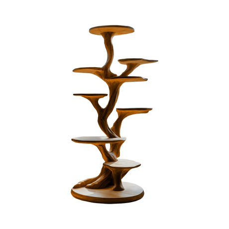 Silvae Sculpted Solid Wood Tree-Inspired Cat Tree Shelf Brown - Timberustic Tree-Inspired Cat Tree Shelf