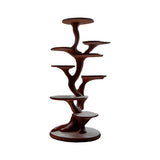 Silvae Sculpted Solid Wood Tree-Inspired Cat Tree Shelf Dark Walnut - Timberustic Tree-Inspired Cat Tree Shelf