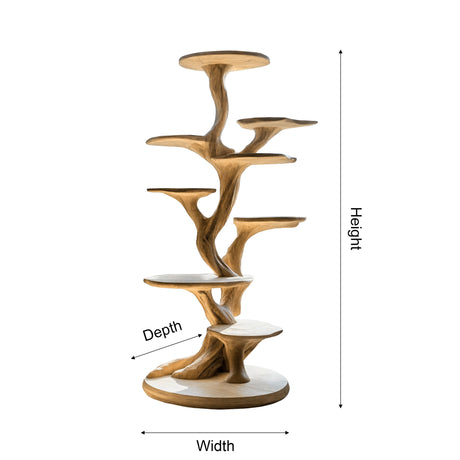 Silvae Sculpted Solid Wood Tree-Inspired Cat Tree Shelf - Timberustic Tree-Inspired Cat Tree Shelf