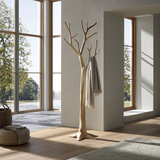 Silverbloom Sculpted Solid Wood Tree Coat Rack - Timberustic Tree Coat Rack