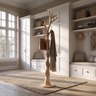 Silverpine Handcrafted Sculpted Solid Wood Tree Coat Rack - Timberustic Tree Coat Rack