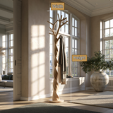 Silverpine Handcrafted Sculpted Solid Wood Tree Coat Rack - Timberustic Tree Coat Rack
