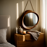 Solaceform Artisan-Crafted Solid Wood Mirror