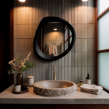 Solaceform Artisan-Crafted Solid Wood Mirror