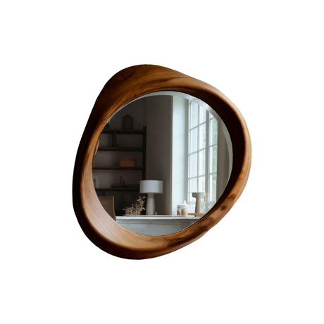 Solaceform Artisan-Crafted Solid Wood Mirror