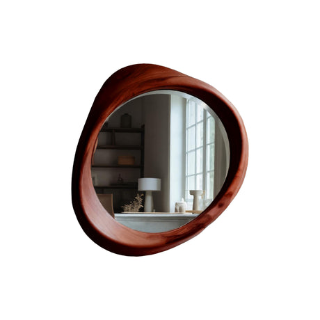 Solaceform Artisan-Crafted Solid Wood Mirror