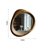 Solaceform Artisan-Crafted Solid Wood Mirror