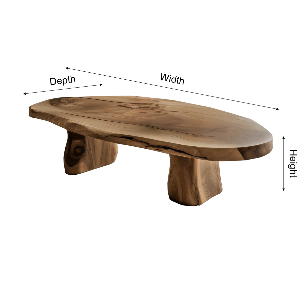 Solara Live Edge Coffee Table