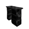 Solara Solid Wood Bar Table with Storage Black - Timberustic Bar Table with Storage
