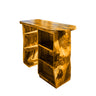 Solara Solid Wood Bar Table with Storage Teak - Timberustic Bar Table with Storage