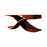 Solara Wave Handcrafted Wood Console Table