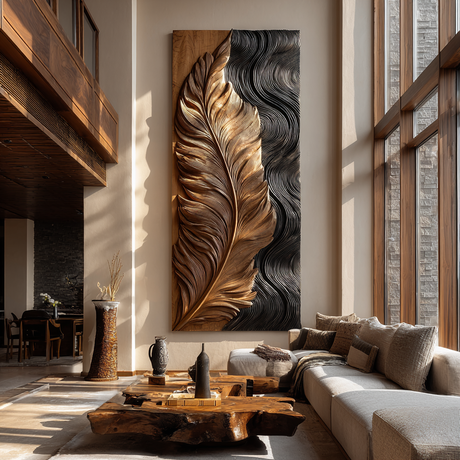 Solaryn Sculpted Solid Wood Wall Art - Timberustic Wall Art