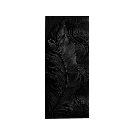 Solaryn Sculpted Solid Wood Wall Art Black - Timberustic Wall Art