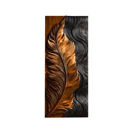 Solaryn Sculpted Solid Wood Wall Art Brown - Timberustic Wall Art