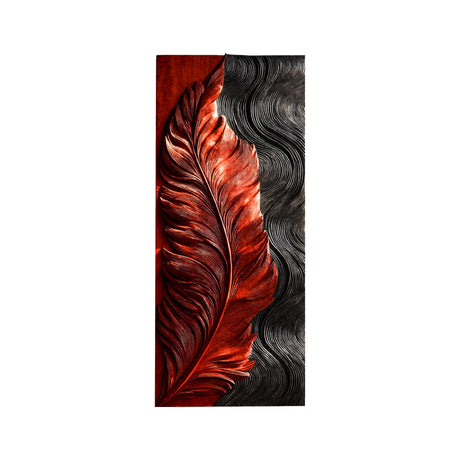 Solaryn Sculpted Solid Wood Wall Art Mahogany - Timberustic Wall Art