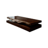 Solenne Live Edge Solid Wood Floating Bathroom Vanity with Drawers Dark Walnut - Timberustic Floating Bathroom Vanity With Drawers