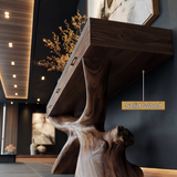 Dravonar Solid Wood Sculpted Console Table - Timberustic Console Table