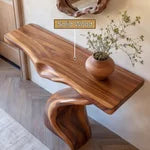 Valorin Sculpted Solid Wood Console Table
