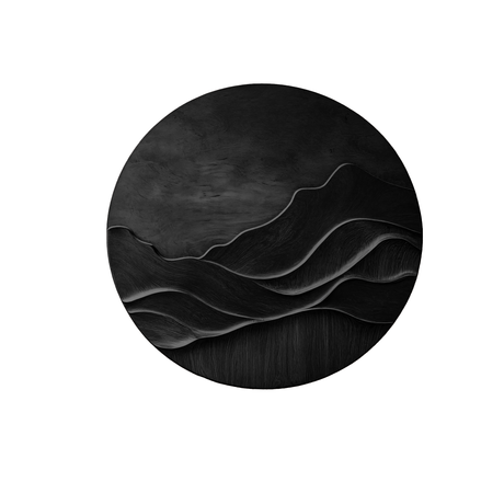 Solmera Sculpted Solid Wood Wall Art Black - Timberustic Wall Art