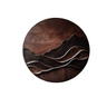 Solmera Sculpted Solid Wood Wall Art Dark Walnut - Timberustic Wall Art